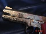 Smith & Wesson,model 559,9mm,24K gold plated,fully scroll engraved,Coco Bolo custom grips,& original grips,a 1 of a kind masterpiece - 11 of 15
