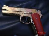 Smith & Wesson,model 559,9mm,24K gold plated,fully scroll engraved,Coco Bolo custom grips,& original grips,a 1 of a kind masterpiece - 14 of 15
