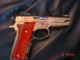 Smith & Wesson,model 559,9mm,24K gold plated,fully scroll engraved,Coco Bolo custom grips,& original grips,a 1 of a kind masterpiece - 15 of 15
