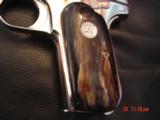 Colt 1903,32 cal,fully refinished in bright high polished nickel,real Ox Horn grips,made in 1916,hammerless,grip safety,nicer than new-a showpiece !! - 4 of 15
