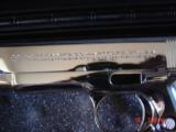 Colt Commercial 1911 Government,refinished bright high polished nickel,real Ox Horn grips,made in 1933,lanyard loop,awesome showpiece !! - 7 of 15