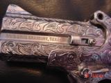 Bond Arms 410/45LC,fully 100% engraved & polished by Flannery engraving,2 shot,cowboy model,a masterpiece Hand Cannon !! - 4 of 15
