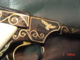 Colt Woodsman,master engraved by Jim Sorenberger with 24K Eagles & gold inlays,real Ivory grips,6