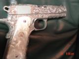 Colt Commander 45,fully 100% Flannery engraved,4 1/4