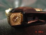 Walther PPK/S, factory engraved,24K gold plated,#94 off 500,380 auto,2 gold mags,certificate,unfired in real leather fitted case-awesome showpiece !! - 15 of 15