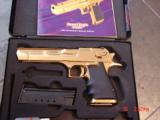 Magnum Research/IMI Desert Eagle 50AE,bright Titanium Gold,6