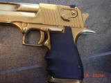 Magnum Research/IMI Desert Eagle 50AE,bright Titanium Gold,6