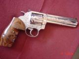 Colt King Cobra Fully engraved & polished by Flannery engraving,custom Rosewood grips,& originals,6