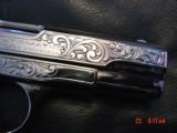 Colt 1903,32 acp,master scroll engraved by Santiago leis,refinished bright nickel,made 1921,faux Ivory grips,a real work of art,& certificate - 13 of 15