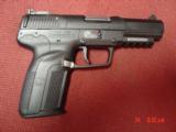 FNH USA, Five Seven,5.7x28,3-20 round mags, &1 box ammo, a custom new mag extender,as new in case with manual,lock etc. a blast to shoot,& lightweight - 2 of 15