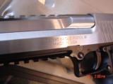 Magnum Research Desert Eagle-latest 2 tone stainless model with built in comp,50AE hand cannon,brand new in case with papers-rare model-awesome - 7 of 15