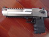 Magnum Research Desert Eagle 50AE,-the latest 2 tone solid stainless with built in Compensator,6