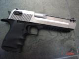 Magnum Research Desert Eagle 50AE,-the latest 2 tone solid stainless with built in Compensator,6