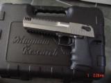 Magnum Research Desert Eagle 50AE,-the latest 2 tone solid stainless with built in Compensator,6
