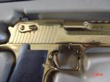 Magnum Research Desert Eagle 44 Magnum,High Gloss Gold finish,6