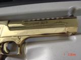 Magnum Research Desert Eagle 44 Magnum,High Gloss Gold finish,6