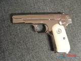 Colt 1908,380aut0,fully refinished in bright nickel in 2015,made in 1921,bonded ivory grips, hammerless,grip safety,as nice as they get ! a showpiece- 4 of 15