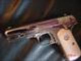 Colt 1908,380aut0,fully refinished in bright nickel in 2015,made in 1921,bonded ivory grips, hammerless,grip safety,as nice as they get ! a showpiece- 7 of 15