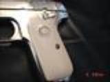 Colt 1908,380aut0,fully refinished in bright nickel in 2015,made in 1921,bonded ivory grips, hammerless,grip safety,as nice as they get ! a showpiece- 8 of 15