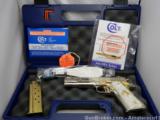 Colt 1911,38 Super,master engraved,refinished nickel,24K gold accents,Pearlite grips,unfired work of art with certificate !! - 8 of 14