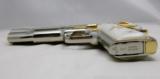 Colt 1911,38 Super,master engraved,refinished nickel,24K gold accents,Pearlite grips,unfired work of art with certificate !! - 5 of 14