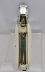 Colt 1903,32auto,Master engraved,refinished nickel,made 1928,faux ivory grips,hammerless,1 of a kind work of art ! awesome !! - 8 of 15