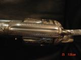 Colt SAA replica from Uberti & America remembers,General Patton Tribute 45Colt,pure silver plated,factory engrave,stand up pres case,faux ivory, - 10 of 15