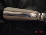 Colt SAA replica from Uberti & America remembers,General Patton Tribute 45Colt,pure silver plated,factory engrave,stand up pres case,faux ivory, - 11 of 15