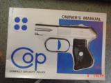 COP 4 barrel,357Magnum,Compact Off-Duty Police,rare with case & manual,cool hand cannon !! - 4 of 15