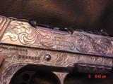 Colt Lightweight Defender,full engraved by Flannery Engraving,3",45ACP,polished stainless slide,very deep engraving by hand,NIB,1 of a kind !! - 9 of 15