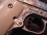 Colt Lightweight Defender,full engraved by Flannery Engraving,3",45ACP,polished stainless slide,very deep engraving by hand,NIB,1 of a kind !! - 10 of 15