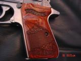 Walther PPK/S 1 of 400 Federal Eagle,from Talo,engraved slide,gold eagle,laser engraved Rosewood grips,2 mags,in box with all papers,unfired,very rare - 3 of 15