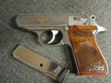 Walther PPK/S 1 of 400 Federal Eagle,from Talo,engraved slide,gold eagle,laser engraved Rosewood grips,2 mags,in box with all papers,unfired,very rare - 14 of 15