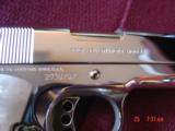 Colt Government 38 Super,fully refinished nickel with 24K gold accents,done May 2016,Pearlite grips,2 mags,1 is gold,unfired in case with manual, - 4 of 15