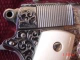 Colt Officers 45,Series 80,Master engraved & polished by Bob Valade,real Ivory grips,3 1/2