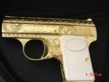 Browning Baby 25 auto,fully engraved & 24K Gold plated by Flannery,made 1967,awesome tiny work of art !! - 5 of 15