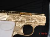 Browning Baby 25 auto,fully engraved & 24K Gold plated by Flannery,made 1967,awesome tiny work of art !! - 2 of 15