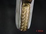 Colt 1908 Vest Pocket 25 Cal,fully engraved nickel & 24K gold accents by Flannery,Pearlite grips,a work of art,1921 !! - 8 of 15