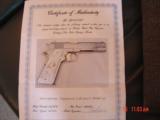 Colt Government 1911,series 80,Master Engraved & refinished in nickel & 24k gold,2 mags,never fired,awesome showpiece !! - 13 of 15