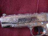 Colt Commander 45,4 1/4",fully polished & engraved by Flannery Engraving,faux ivory grips & originals,unfired in case & manual,awesome masterpiec - 5 of 15