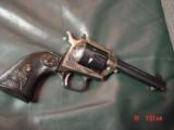 Colt John Wayne The Duke 22LR,New Frontier,Sterling silver inlays,& sterling plate in fitted wood case,1986,unfired,& as new,case hardened frame-aweso - 7 of 15