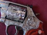 Smith & Wesson 686-6 fully engraved & polished by Flannery Engraving,4" barrel,357 mag,exotic wood grips,box & papers,awesome work of art !! - 6 of 15