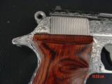 Walther PPK/S 380,fully polished & engraved by Flannery Engraving,Rosewood grips,2 mags,box & manual,awesome work of art !! - 5 of 15