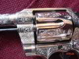 Colt Army Special 32-20 WCF,5",fully refinished nickel & master engraved by A.LoPrinzi, made around 1922,94 years old-a 1 of a kind masterpiece ! - 5 of 15