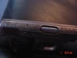 Colt 1908,25auto,Vest Pocket, rerfinished in French Gray,& master engraved by Augie LoPrinzi,made 1914,awesom 1 of a kind work of art - 10 of 15