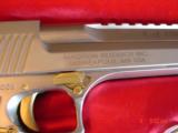 Magnum Research Desert Eagle 50AE,rare 25th Anniversary #8 of 250,titanium silver/gold accents,unfired in original case,& wood pres case. awesome !! - 6 of 15