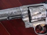Smith & Wesson 629-6 5" 44 mag Fully engraved by Flannery & polished,Rosewood grips,certificate,awesome showpiece !! - 7 of 15