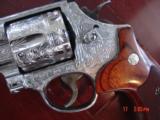 Smith & Wesson 629-6 5" 44 mag Fully engraved by Flannery & polished,Rosewood grips,certificate,awesome showpiece !! - 6 of 15