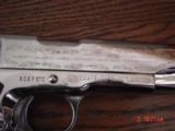 Colt WWII Commemorative pair,45,bright nickel,never fired,roll engraved,14 nickel bullets,heavy fitted cases,same serial #s,made 1970,awesome pair - 8 of 15