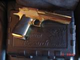 Magnum Research Desert Eagle 50AE,Rare bright mirror Titanium Gold finish,6" MK XIX,top rail,never fired,in case with all papers,a showpiece cann - 13 of 15